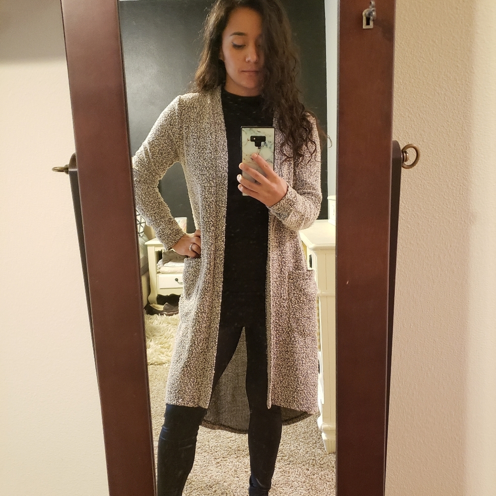 Long cardigan sweater